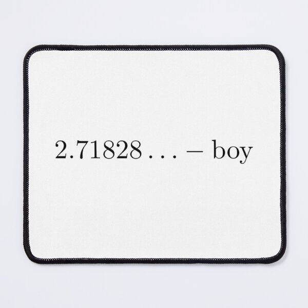 Item preview, e-boy math joke 2 number 2,71828 black color latex designed and sold by xiape.