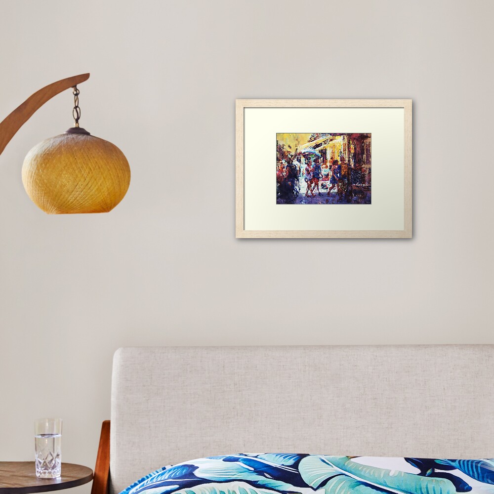 The Marketplace Framed Art Print