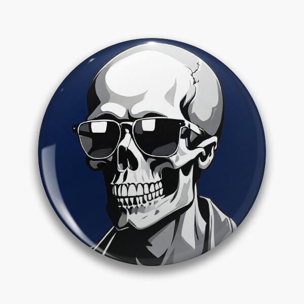 Item preview, Cool skeleton with leather jacket and sunglasses designed and sold by Zanimations.