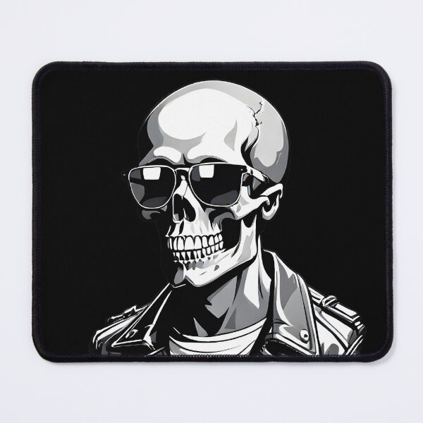 Item preview, Cool skeleton with leather jacket and sunglasses designed and sold by Zanimations.