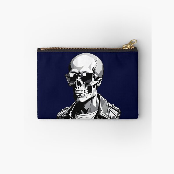 Item preview, Cool skeleton with leather jacket and sunglasses designed and sold by Zanimations.