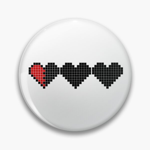 Item preview, Half A Heart - Pixel Hearts designed and sold by CoffeeCakeShop.
