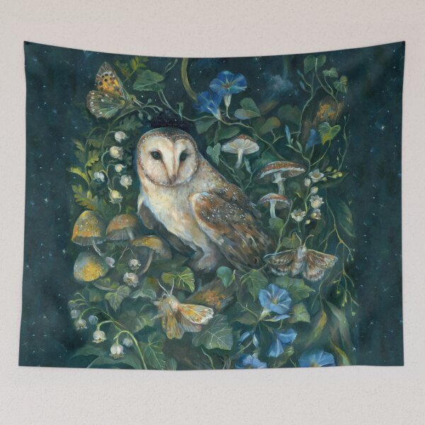 Item preview, Barn Owl Forest designed and sold by claramcallister.