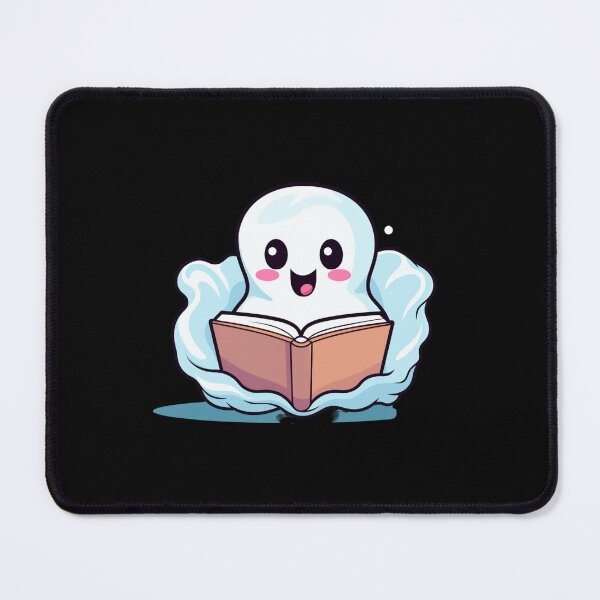 Item preview, Cute halloween ghost reading pink book designed and sold by Mateusz Majcherek.