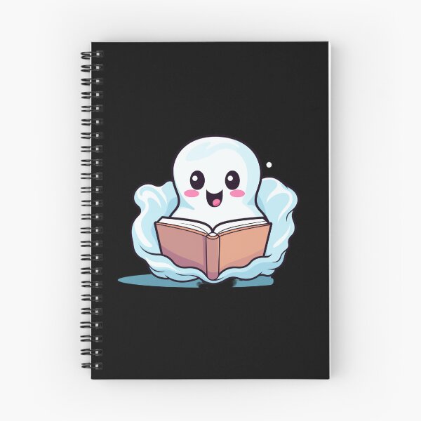 Item preview, Cute halloween ghost reading pink book designed and sold by Mateusz Majcherek.