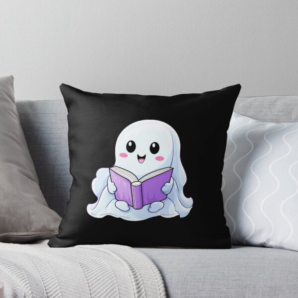 Item preview, Cute halloween ghost reading pink book designed and sold by Mateusz Majcherek.