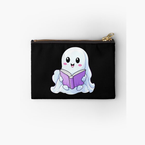 Item preview, Cute halloween ghost reading pink book designed and sold by Mateusz Majcherek.