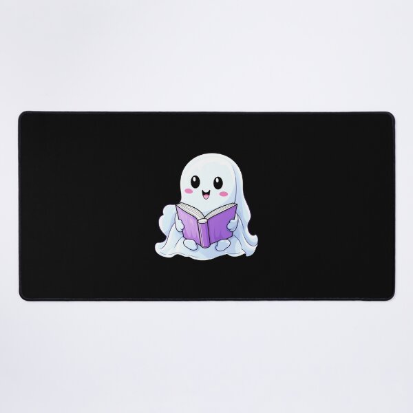 Item preview, Cute halloween ghost reading pink book designed and sold by Mateusz Majcherek.