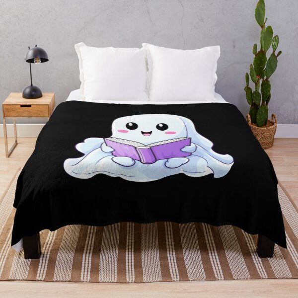 Item preview, Cute halloween ghost reading pink book designed and sold by Mateusz Majcherek.