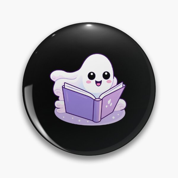 Item preview, Cute halloween ghost reading pink book designed and sold by Mateusz Majcherek.
