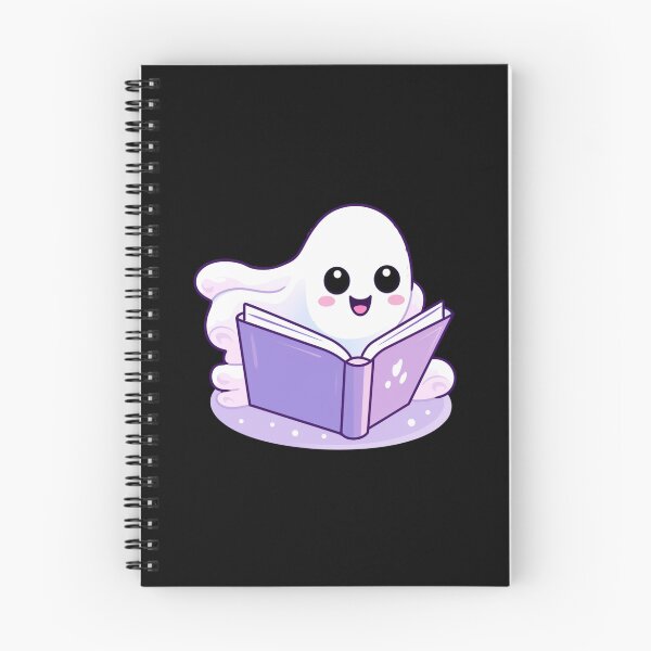 Item preview, Cute halloween ghost reading pink book designed and sold by Mateusz Majcherek.