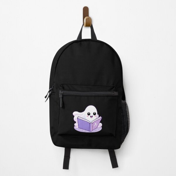 Item preview, Cute halloween ghost reading pink book designed and sold by Mateusz Majcherek.