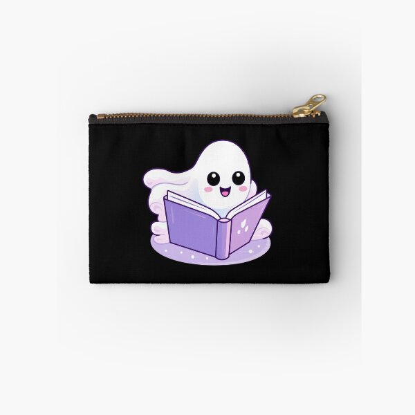 Item preview, Cute halloween ghost reading pink book designed and sold by Mateusz Majcherek.