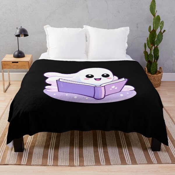 Item preview, Cute halloween ghost reading pink book designed and sold by Mateusz Majcherek.