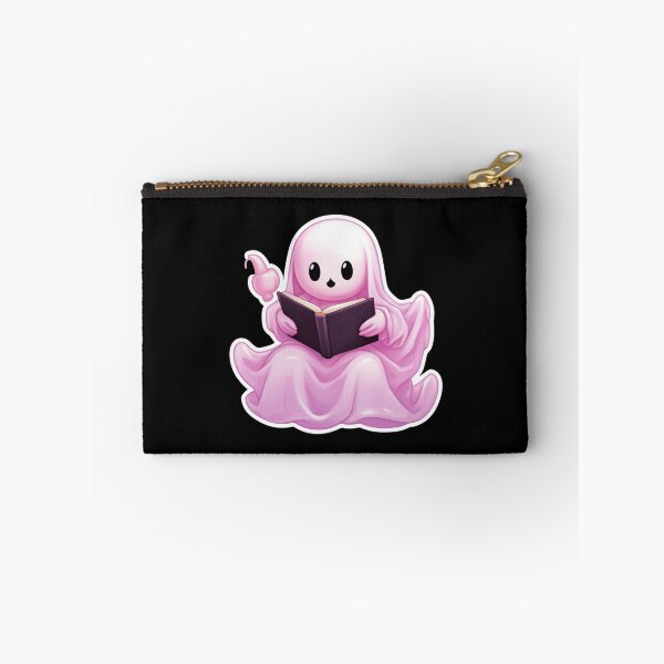 Item preview, Cute halloween ghost reading pink book designed and sold by Mateusz Majcherek.