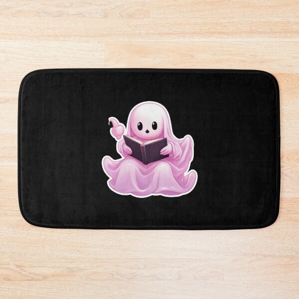 Item preview, Cute halloween ghost reading pink book designed and sold by Mateusz Majcherek.