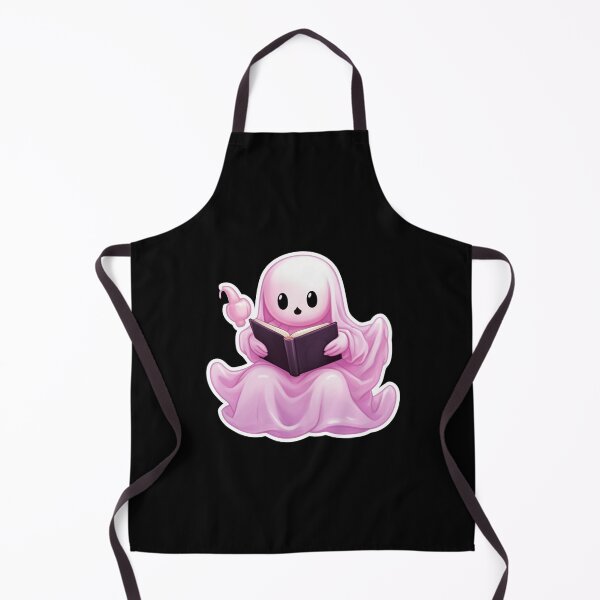 Item preview, Cute halloween ghost reading pink book designed and sold by Mateusz Majcherek.