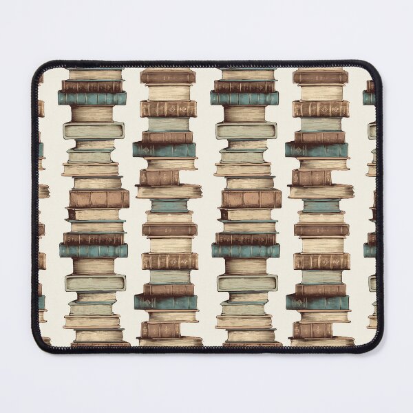 Item preview, Vintage books stacked and repeated designed and sold by PatternsFTW.