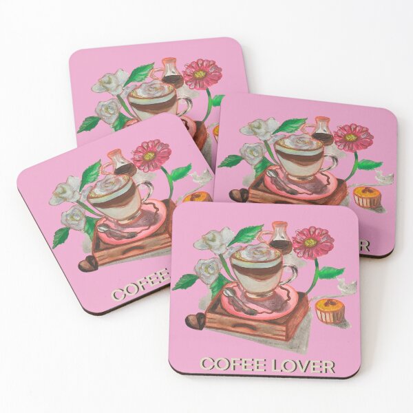 Item preview, Coffee lover table gouache designed and sold by altairaleon.
