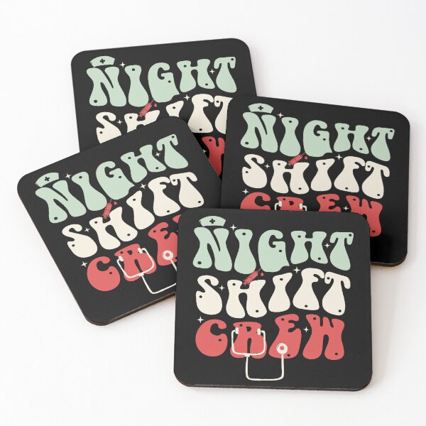 Item preview, Night Shift Nurse Crew Retro Christmas Nursing Midnight Team designed and sold by Sasikharn.