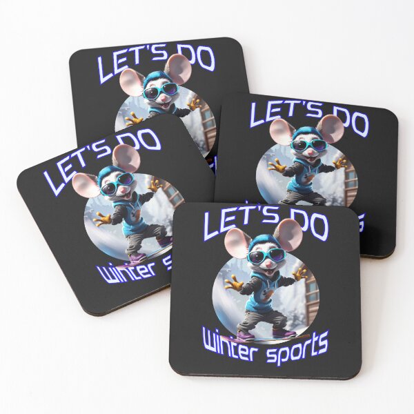 Item preview, a cool and cute mouse snowboarding designed and sold by Animal world designs.
