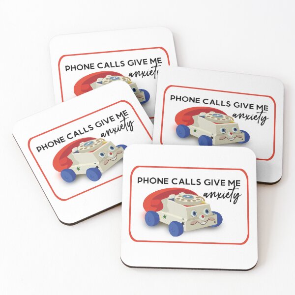 Item preview, Phone calls give me anxiety designed and sold by Sketchy Lexy.