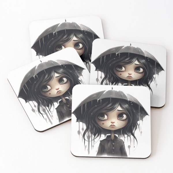 Item preview, Caught in an inky rain designed and sold by NuttyCottage.