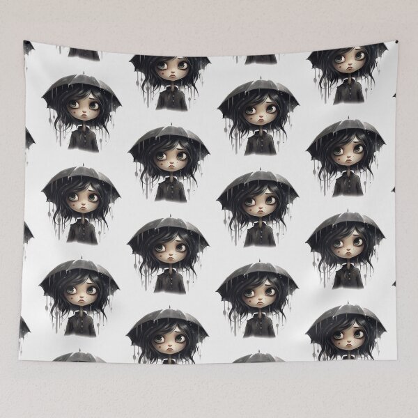 Item preview, Caught in an inky rain designed and sold by NuttyCottage.