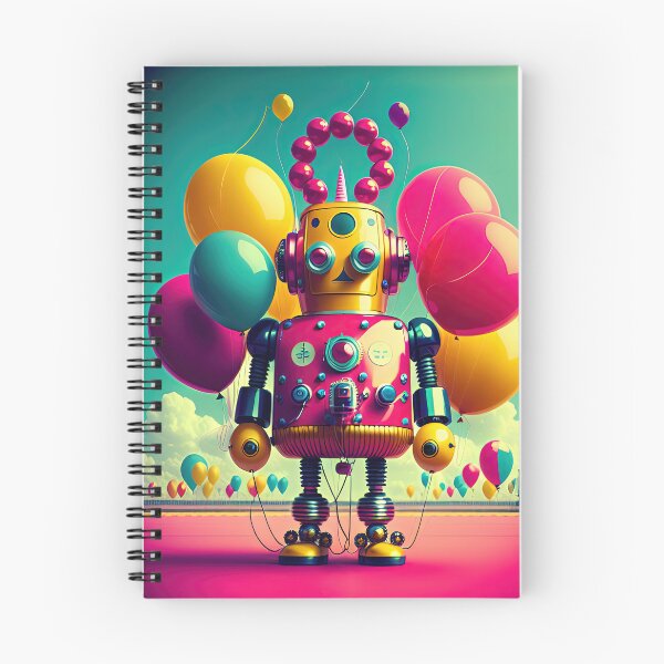 Item preview, Pink Retro Birthday Robot designed and sold by GooGooPop.