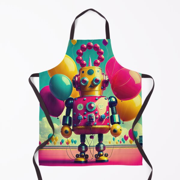 Item preview, Pink Retro Birthday Robot designed and sold by GooGooPop.