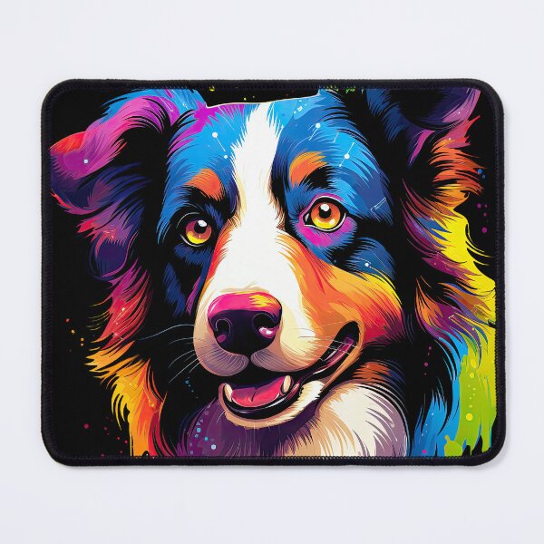 Item preview, Border Collie Colorful Dog Animal Portrait in Many Colors designed and sold by WallyPink.