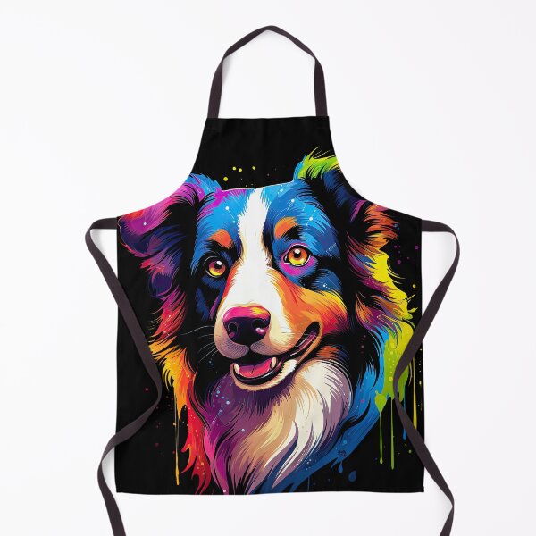 Item preview, Border Collie Colorful Dog Animal Portrait in Many Colors designed and sold by WallyPink.