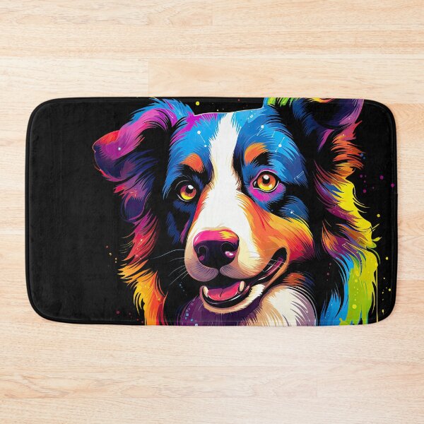Item preview, Border Collie Colorful Dog Animal Portrait in Many Colors designed and sold by WallyPink.