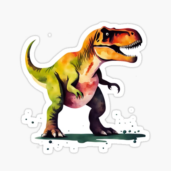 Item preview, Watercolor Tyrannosaur Rex because who doesn't love Dinosaurs! designed and sold by KasWisni.