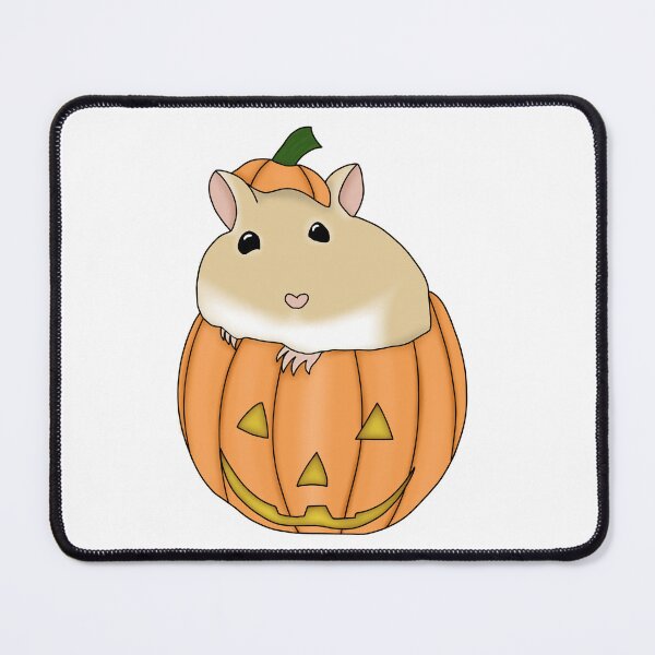 Item preview, Gerbil in pumpkin (cute golden gerbil Halloween costume) designed and sold by Becky-Marie.