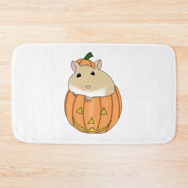Item preview, Gerbil in pumpkin (cute golden gerbil Halloween costume) designed and sold by Becky-Marie.