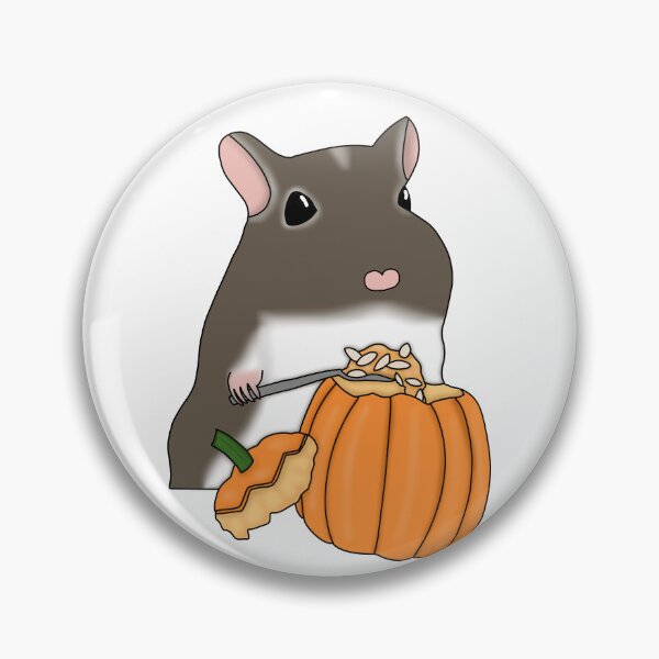 Item preview, Gerbil carving pumpkin (cute brown gerbil Halloween costume) designed and sold by Becky-Marie.