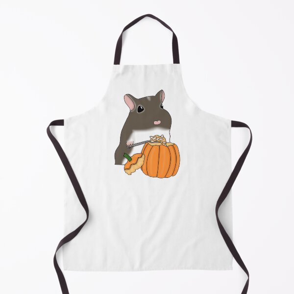 Item preview, Gerbil carving pumpkin (cute brown gerbil Halloween costume) designed and sold by Becky-Marie.