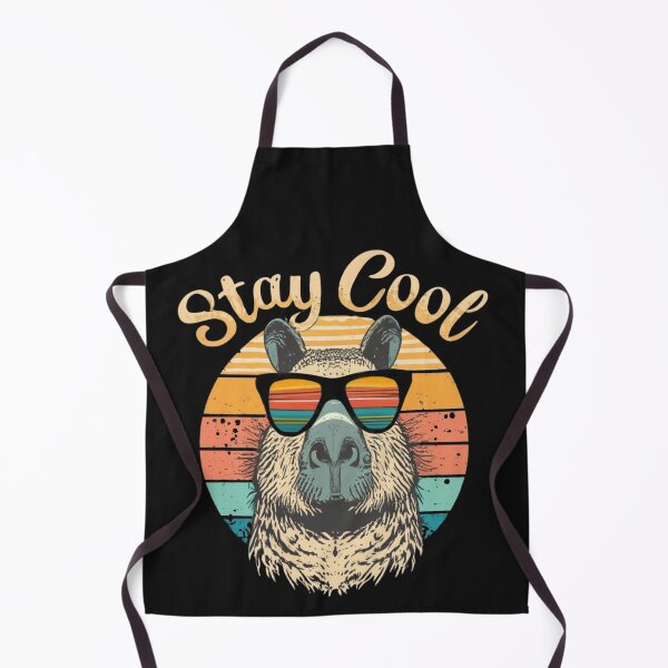 Item preview, Vintage capybara with glasses, stay cool designed and sold by LuckyFamily.