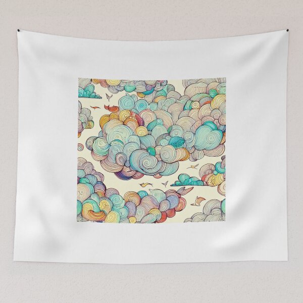 Item preview, Sky Symphony: Dance of Clouds and Birds designed and sold by ReplyGirl.