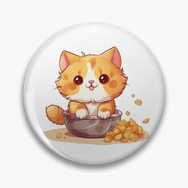 Aperçu de l'œuvre Tater tot cat - chat tigré orange jouant dans un bol de tater tots créée et vendue par PatternsFTW.