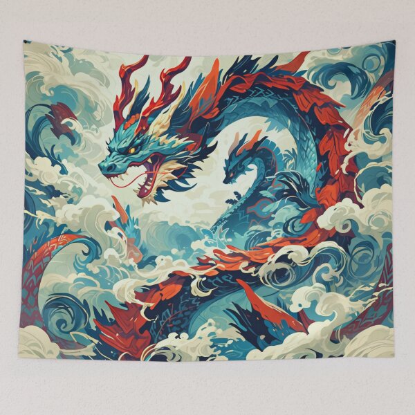 Item preview, Powerful Dragon illustration designed and sold by LazyLifestyle.