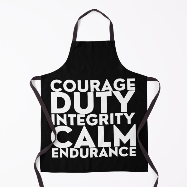 Item preview, Courage. Duty. Integrity. Calm. Endurance. designed and sold by Heterodoxster.