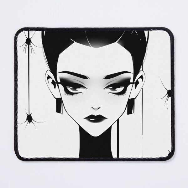 Item preview, gothic portrait of a lady with additional spiders in the spirit of true halloween for goths and other misfits designed and sold by Productsbane.