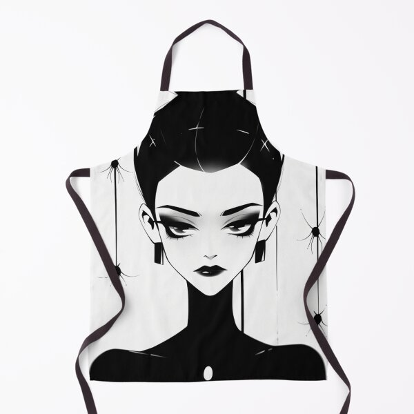 Item preview, gothic portrait of a lady with additional spiders in the spirit of true halloween for goths and other misfits designed and sold by Productsbane.
