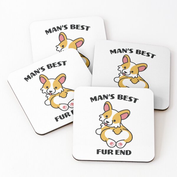 Item preview, Cute Corgi Butt, Man's Best Fur End designed and sold by Maria Garcia.