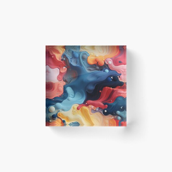 Item preview, Fluid color seamless pattern designed and sold by MiraCleAI.