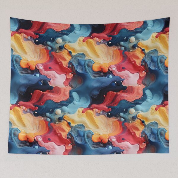 Item preview, Fluid color seamless pattern designed and sold by MiraCleAI.