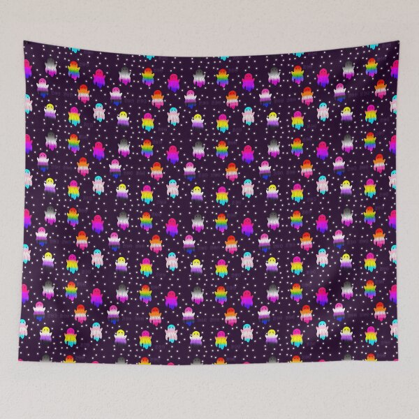 Item preview, Prideful Boo’s Seamless Pattern designed and sold by Arcane Artistry Shops.