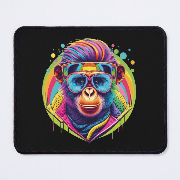 Item preview, Unique techno monkey designed and sold by LuckyFamily.
